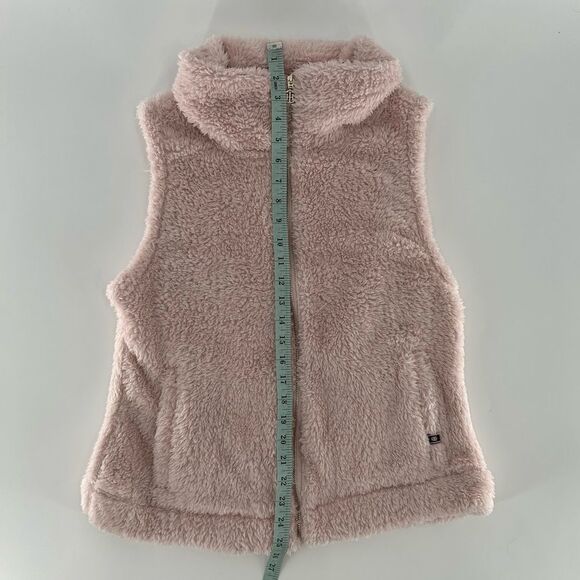 Tommy Hilfiger Fleece Zip Up Light Pink and Gold Vest NWT Medium - Picture 8 of 9
